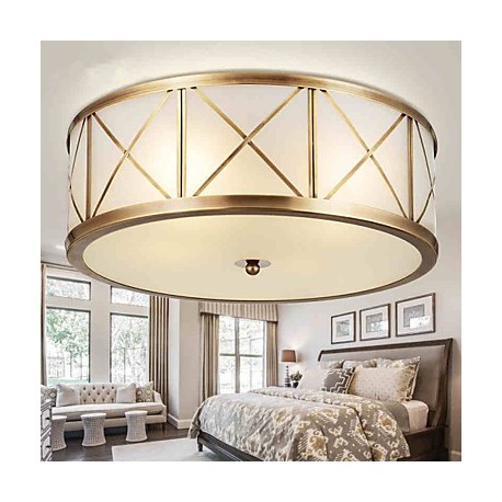 5 Traditional/Classic / Rustic/Lodge LED / Bulb Included Brass Metal Flush Mount Living Room / Bedroom / Dining Room