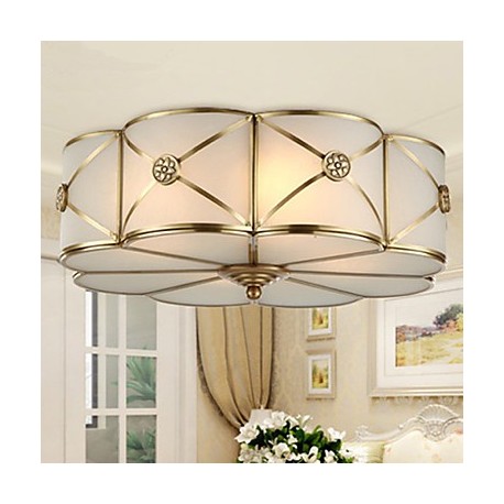 5 Traditional/Classic / Rustic/Lodge LED / Bulb Included Brass Metal Flush Mount Living Room / Bedroom / Dining Room