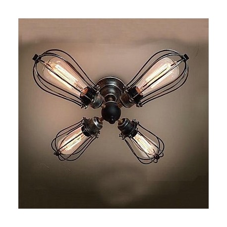 MAX 40W Vintage Mini Style / Bulb Included Painting Metal Flush Mount Living Room / Bedroom / Dining Room / Study Room/Office