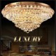 Modern Luxury 72W LED Crystal Ceiling Light Bedroom LED Absorb Dome Light Diameter 60CM