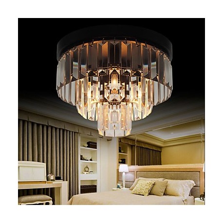 Max 60W Modern/Contemporary Crystal Metal Flush Mount Bedroom / Dining Room / Hallway