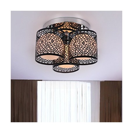 Max 60W Modern/Contemporary Painting Metal Flush Mount Bedroom / Dining Room / Kitchen