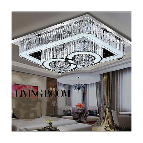 24W Modern/Contemporary LED Glass Flush Mount Living Room / Bedroom / Dining Room / Study Room/Office