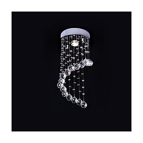 Max 50W Modern/Contemporary Crystal Electroplated Metal Chandeliers / Flush Mount Bedroom / Dining Room / Kitchen