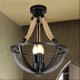 American Bedroom Ceiling Retro LED Rope Simple Aisle Lamp