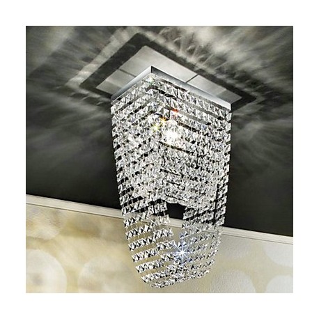 Max 60W Modern/Contemporary Crystal / Mini Style Electroplated Flush Mount Living Room / Dining Room