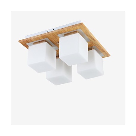 Flush Mount Mini Style Modern/Contemporary Living Room / Bedroom / Kitchen / Study Room/Kids Room Wood/Bamboo