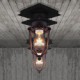 Retro Wrought Wall Lamp Single Head Antique Reminisced Lamp Loft American Iron Vintage Small Cages Ceiling Lamp