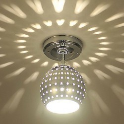 Max 3W Modern/Contemporary LED / Mini Style / Bulb Included Electroplated Metal Flush Mount Living Room / Dining Room / Entry / 