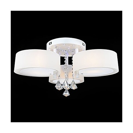 Max 40W Modern/Contemporary Crystal Painting Metal Flush Mount Living Room / Bedroom / Dining Room