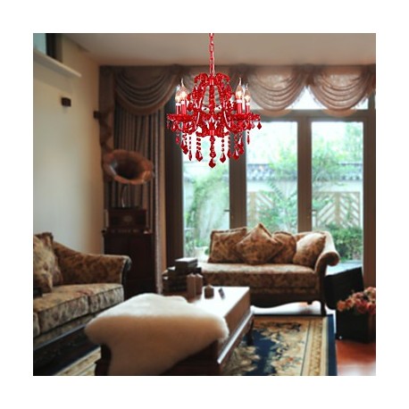 Max 40W Modern/Contemporary Crystal Chrome Metal Chandeliers Living Room / Bedroom