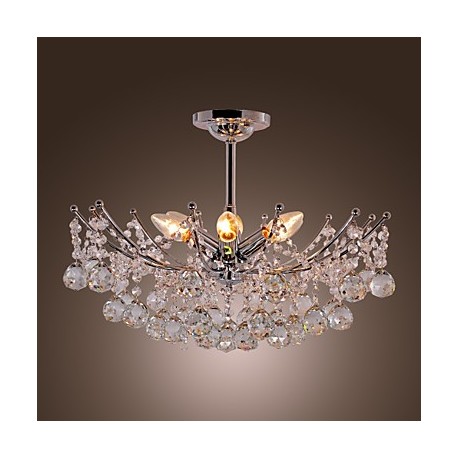 Luxuriant Crystal Chandelier with 6 Lights