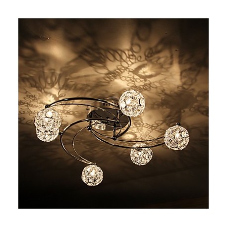 Max 20W Modern/Contemporary Bulb Included Electroplated Flush MountLiving Room / Bedroom / Dining Room / Study Room/Office / Ent