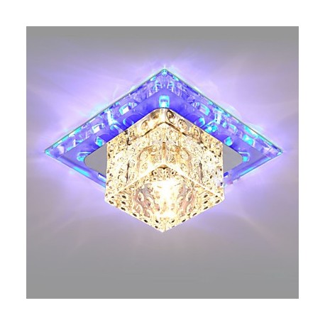 14CM Mini Crystal Ceiling Lamp Spotlight LED 3W Creative Lamp Tube Light Colorful Color Square Dome Light