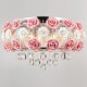 Max 40W Country Crystal Electroplated Metal Flush Mount Living Room / Bedroom / Dining Room