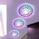 20CM Crystal Ceiling Lamp Spotlight LED SMD 3W Creative Lamp Tube Light Colorful Color Dome Light