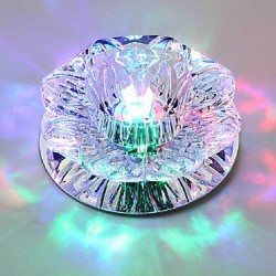 10*6CM Crystal Ceiling Lamp Spotlight LED SMD 3W Creative Lamp Tube Light Colorful Color Dome Light