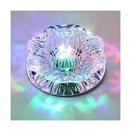 10*6CM Crystal Ceiling Lamp Spotlight LED SMD 3W Creative Lamp Tube Light Colorful Color Dome Light