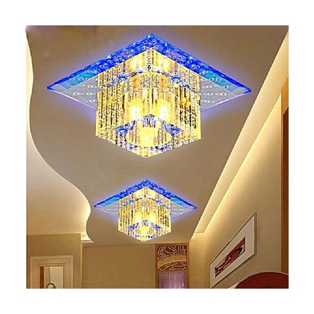 10CM Mini Crystal Ceiling Lamp Spotlight LED SMD 3W Creative Lamp Tube Light Colorful Color Square Dome Light