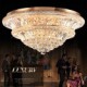 Modern Luxury 93W LED Modern Crystal Ceiling Light Bedroom LED Absorb Dome Light Diameter 80CM