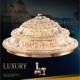 Modern Luxury 93W LED Modern Crystal Ceiling Light Bedroom LED Absorb Dome Light Diameter 80CM