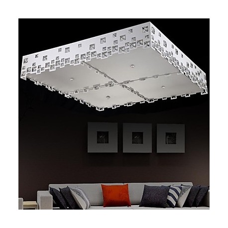 Crystal Flush Mount , Modern/Contemporary Living Room Metal