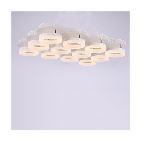 Flush Mount LED Modern/Contemporary Living Room/Bedroom/Dining Room/Study Room/Office Metal