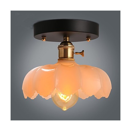 New Flush Mount Retro Lighting Bar Restaurant Lights Personality Living Room Clothing Store Glass Ceiling Lamp