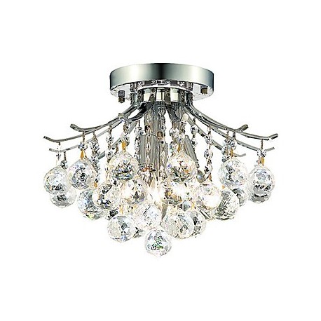 Modern 3 - Light Flush Mount Lights with Crystal Beads