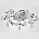 Green Crystal Ceiling Lamp Round Air living Room Lights Bedroom lamp lamp Iron Restaurant