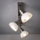 Flush Mount Trinal-head Light White Glass Aluminum Frame Fashion Modern