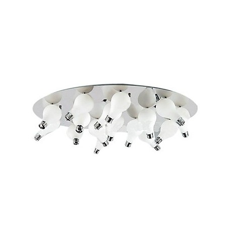 Modern Flush Mount with 12 Lights in Round (G4 Bulb Base)