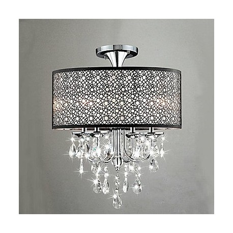 MAX:60W Traditional/Classic Crystal Metal Flush Mount Bedroom / Dining Room / Study Room/Office / Hallway