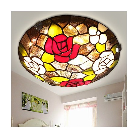 Mediterranean Sweet Children Bedroom, Dining-Room Absorb Dome Light Rose 50 Cm in Diameter