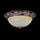 Flush-Mount-Light 220V White-Yellow-Glass Resin Silver-Carving European Classic