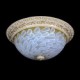 White Flush-Mount-Light 220V Pattern-Glass Resin Gold-Carving European Classic