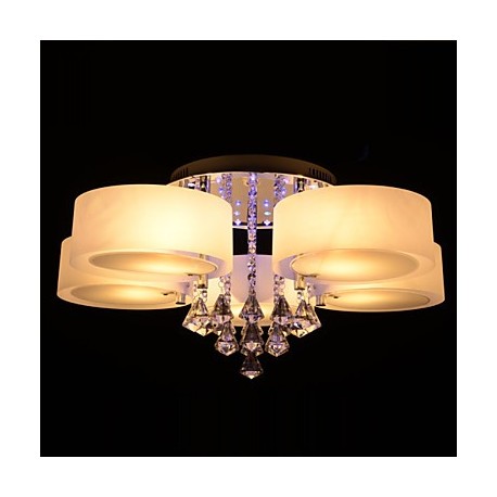 Remote Control Flush Mount Crystal / LED Included Modern/Contemporary