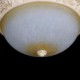 White Flush-Mount-Light 220V Yellow-White-Glass Resin Pattern-Carving European Classic