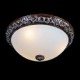 Flush-Mount-Light 220V Glass Resin Silver-Carving European Classic