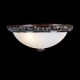 Flush-Mount-Light 220V Glass Resin Silver-Carving European Classic