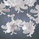 Modern Semi Flush Mount with 3 Lights - Butterfly Featured Shade