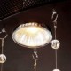 Modern Semi Flush Mount with 3 Lights - Butterfly Featured Shade