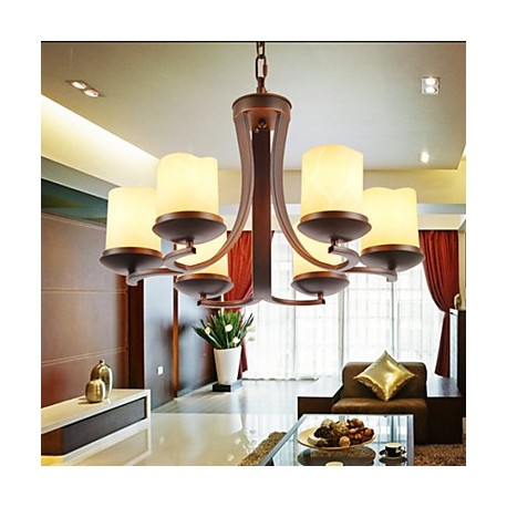 5 Traditional/Classic / Retro Mini Style Painting Metal Chandeliers Living Room / Bedroom / Dining Room