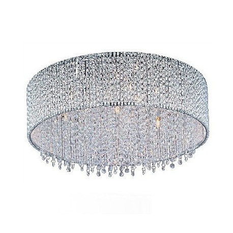 Crystal Flush Mount with 10 Lights