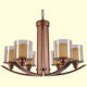 5 Traditional/Classic / Retro Mini Style Painting Metal Chandeliers Living Room / Bedroom / Dining Room