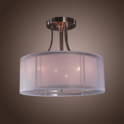 Modern Acrylic Flush Mount with 3 Lights Cylinder Design