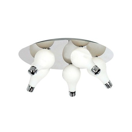 Modern Flush Mount with 5 Lights in Round (G4 Bulb Base)