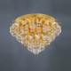 Modern Crystal Flush Mount with 5 Lights