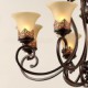 Max 60W Vintage / Country / Island Painting Metal Chandeliers / Flush Mount Living Room / Bedroom / Dining Room / Kids Room / Ha