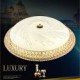 60W Modern Luxury LED Crystal Light Living Room LED Absorb Dome Light SMD Double-Color Diameter 50CM